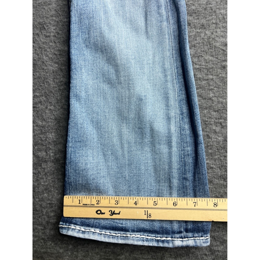 Rock Revival Sundee Mid Rise Bootcut Jeans Blue Embroidered Flap Pocket Size 25 - Picture 8 of 16